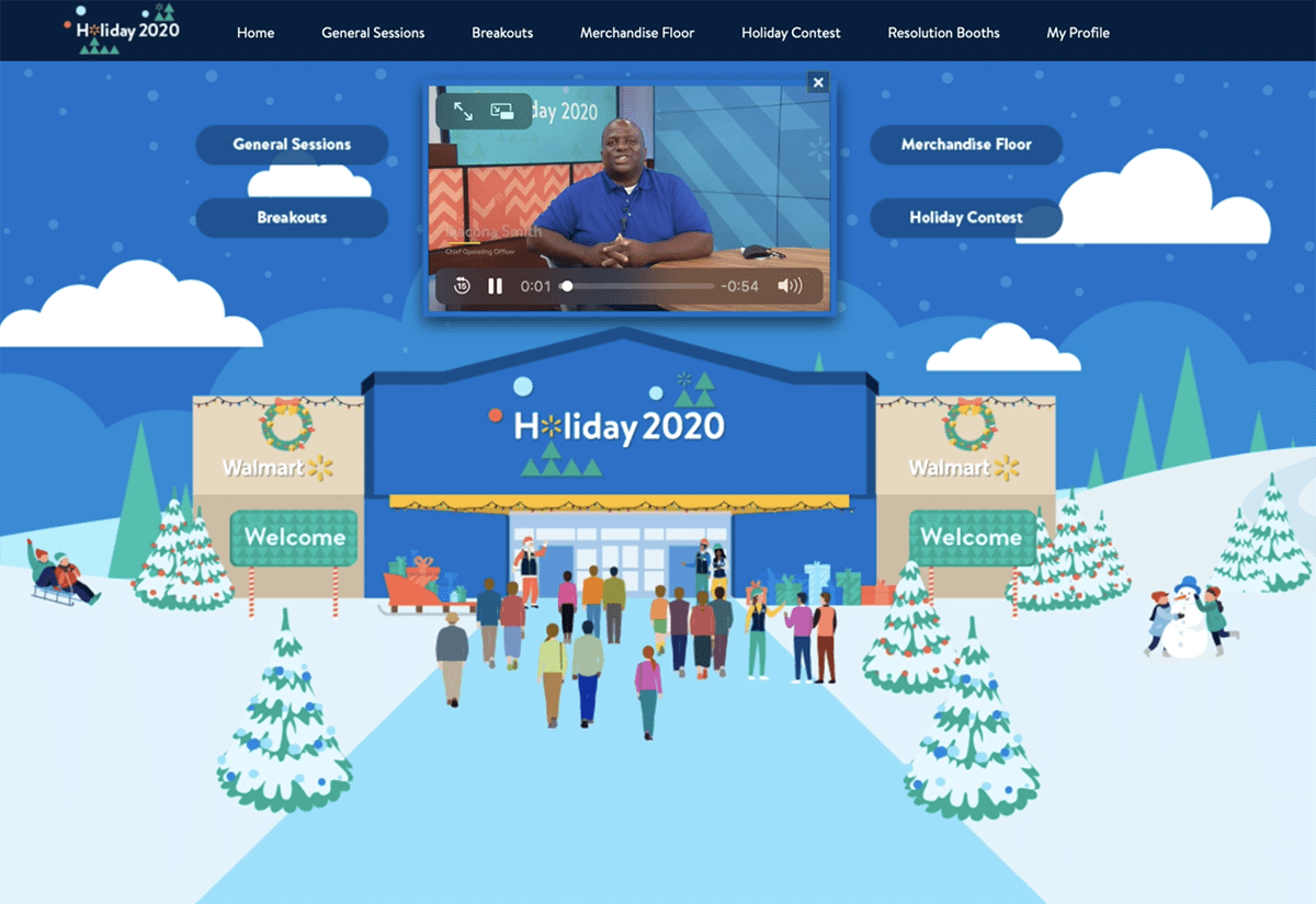 Event Solutions at Walmart reflect on their 2020 U.S. Holiday Meeting, which was activated by INVNT.