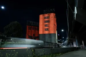 INVNT turns Melbourne factory into tour announcement light installation